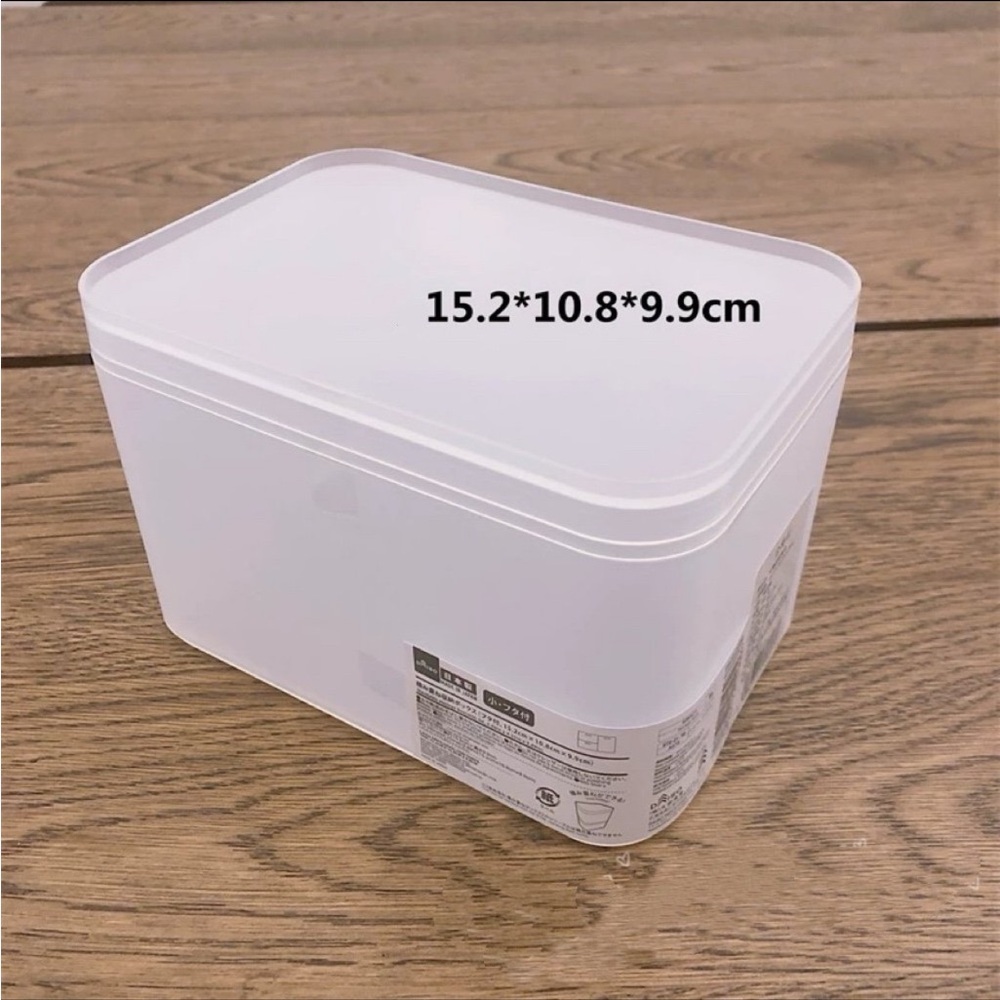 Daiso Japanese Frosted Small Minimalistic Storage Stackable Container Box Set - Picture 2 of 5